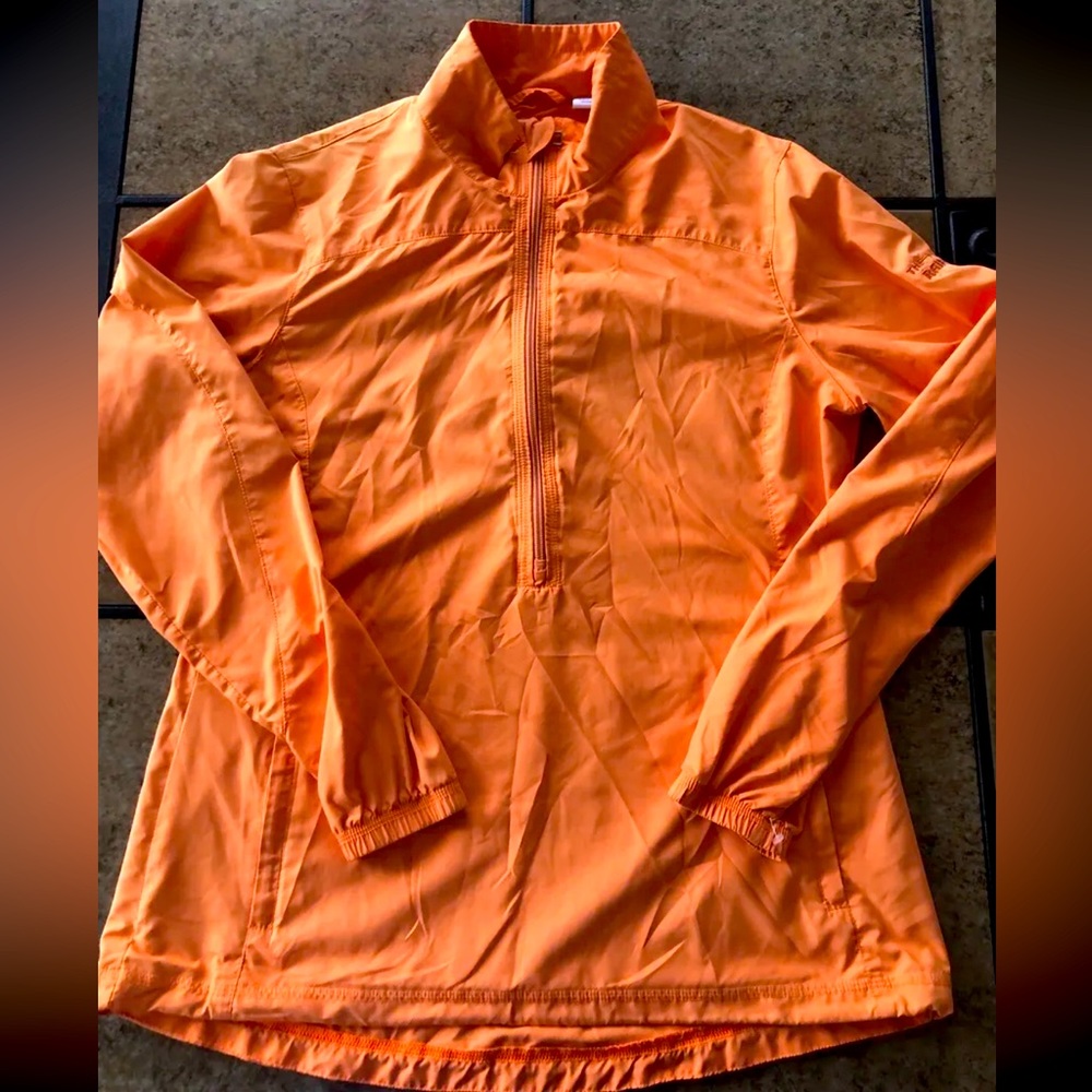 Women's‎ Cutter & Buck CB WeatherTec Orange 1/2 Zip Jacket- Size Small- Used